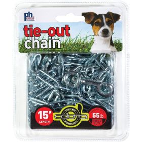 Prevue 15 Ft Medium-Duty Dog Tie-Out Chain & Cable (Option: out Chain Medium Duty)