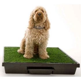 Pet Loo Portable Indoor Dog Potty with Real-Feel Turf (Option: Medium)